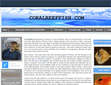 Tablet Screenshot of coralreeffish.com